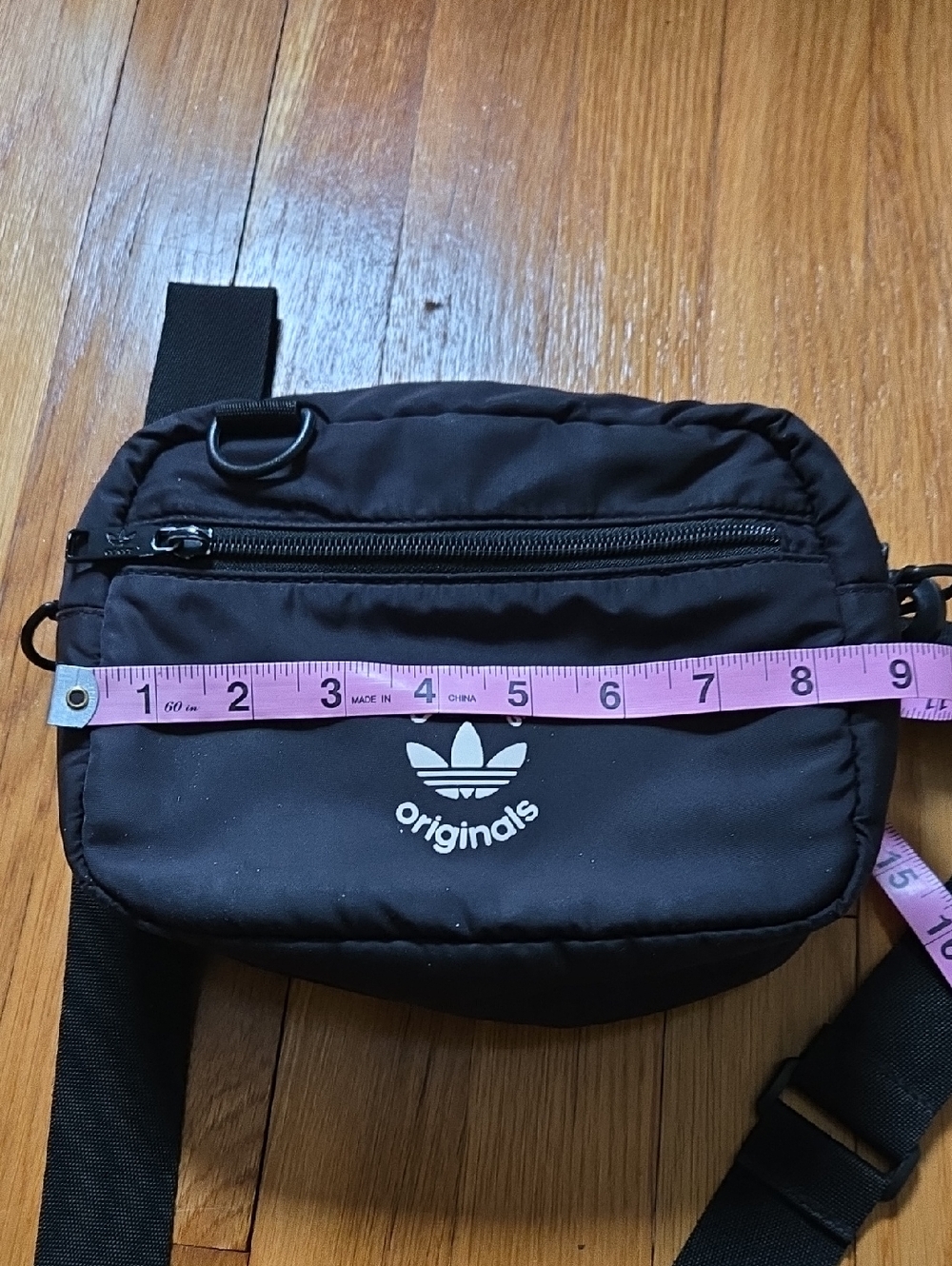 Adidas Black Crossbody Shoulder Bag with Adjustable Strap - Picture 7 of 9